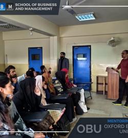 GLIMPSE OF MENTORING SESSION ON OBU's BSc