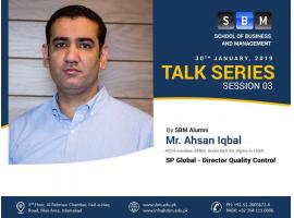 Glimpse of talk series by Mr. Ahsan Iqbal