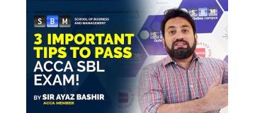 3 Important Tips to Pass ACCA SBL Exam