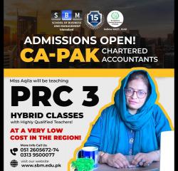 🎓✨ Admissions Alert! 🚀 Join Miss Aqila Anwar (M PHIL ECONOMICS) for PRC 3
