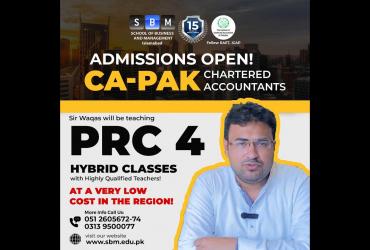 🎓✨ Admissions Open! 🚀 Join Sir Waqas Arshad (ACMA) for PRC 4