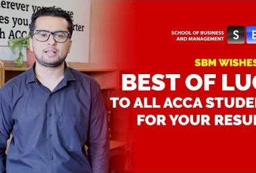 BEST OF LUCK to all ACCA Students