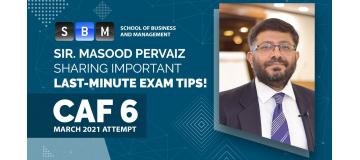 CAF 6 - Last minute Tips and tricks for Exam