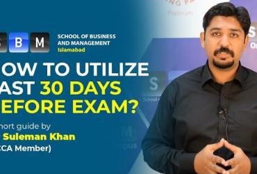 How to utilize last 30 days before exam?