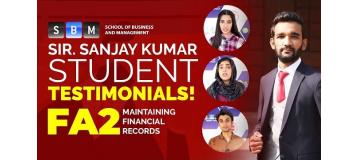 Student Testimonials - Sir Sanjay Kumar FA-2