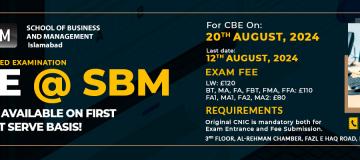 Register on first come first serve basis for CBEs on 20 August, 2024