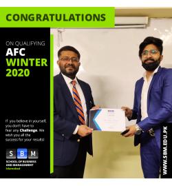 AFC Winter 2020 Certificate Distribution Ceremony