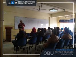 GLIMPSE OF MENTORING SESSION ON OBU's BSc