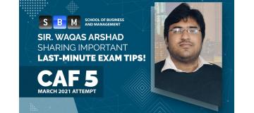 CAF 5 - Last minute Tips and tricks for Exam