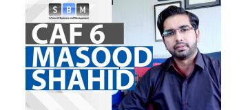 Best CAF 6 Sir Masood Shahid SBM