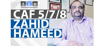 Best CAF 5-7-8 Teacher (FR-I FR-II) Sir. Zahid Hameed SBM